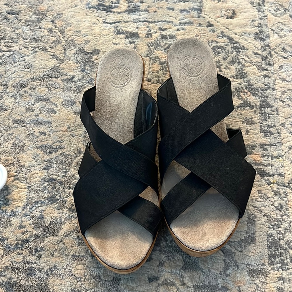 Charleston Shoe Company - “Cannon” backless Wedge (womens size 9.5)